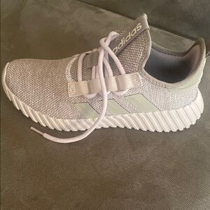 Adidas Light Gray Knit Sneakers